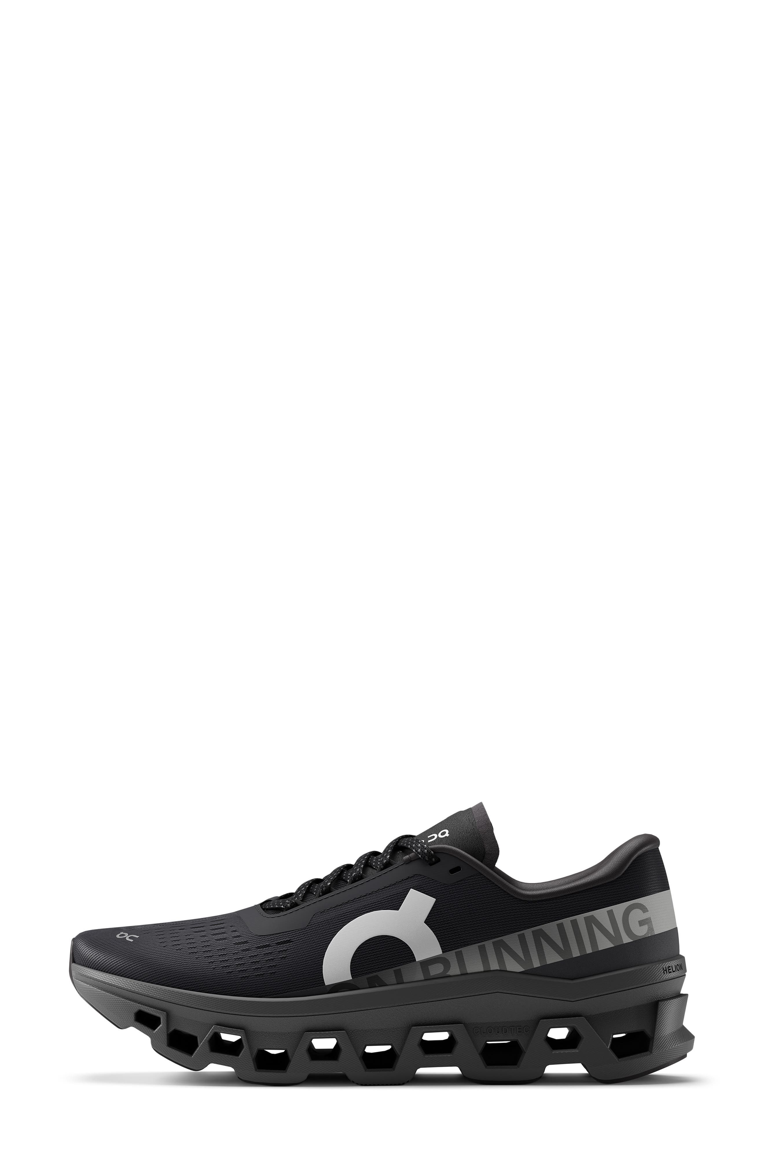 Cloudmonster 1 Running Shoe, Alternate, color, BLACK