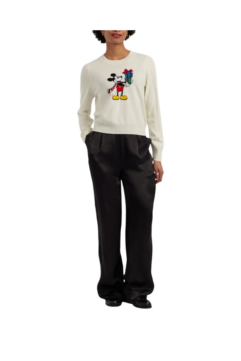 Wool-cashmere Mickey Sweater, Alternate, color, Cream