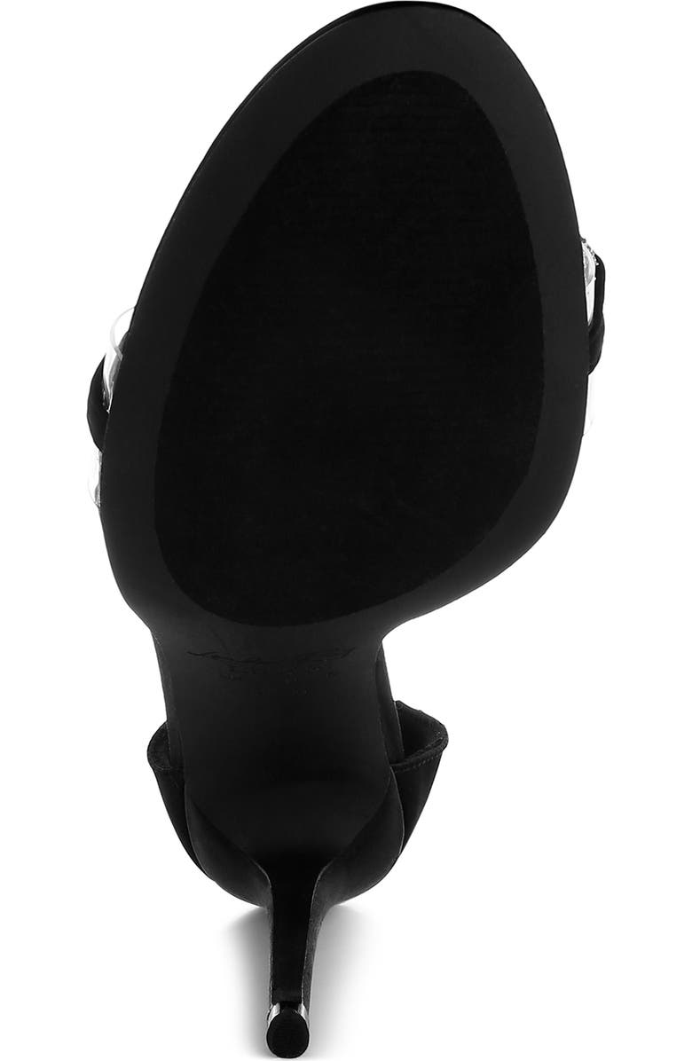 LONDON RAG Rabenda Rhinestone Stiletto Sandal, Alternate, color, Black