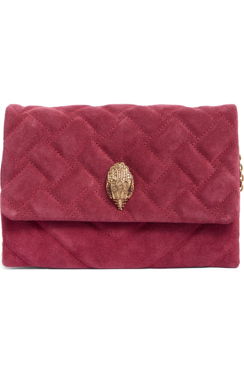 Kurt Geiger London Kensington Duet Quilted Leather Crossbody Bag, Main, color,