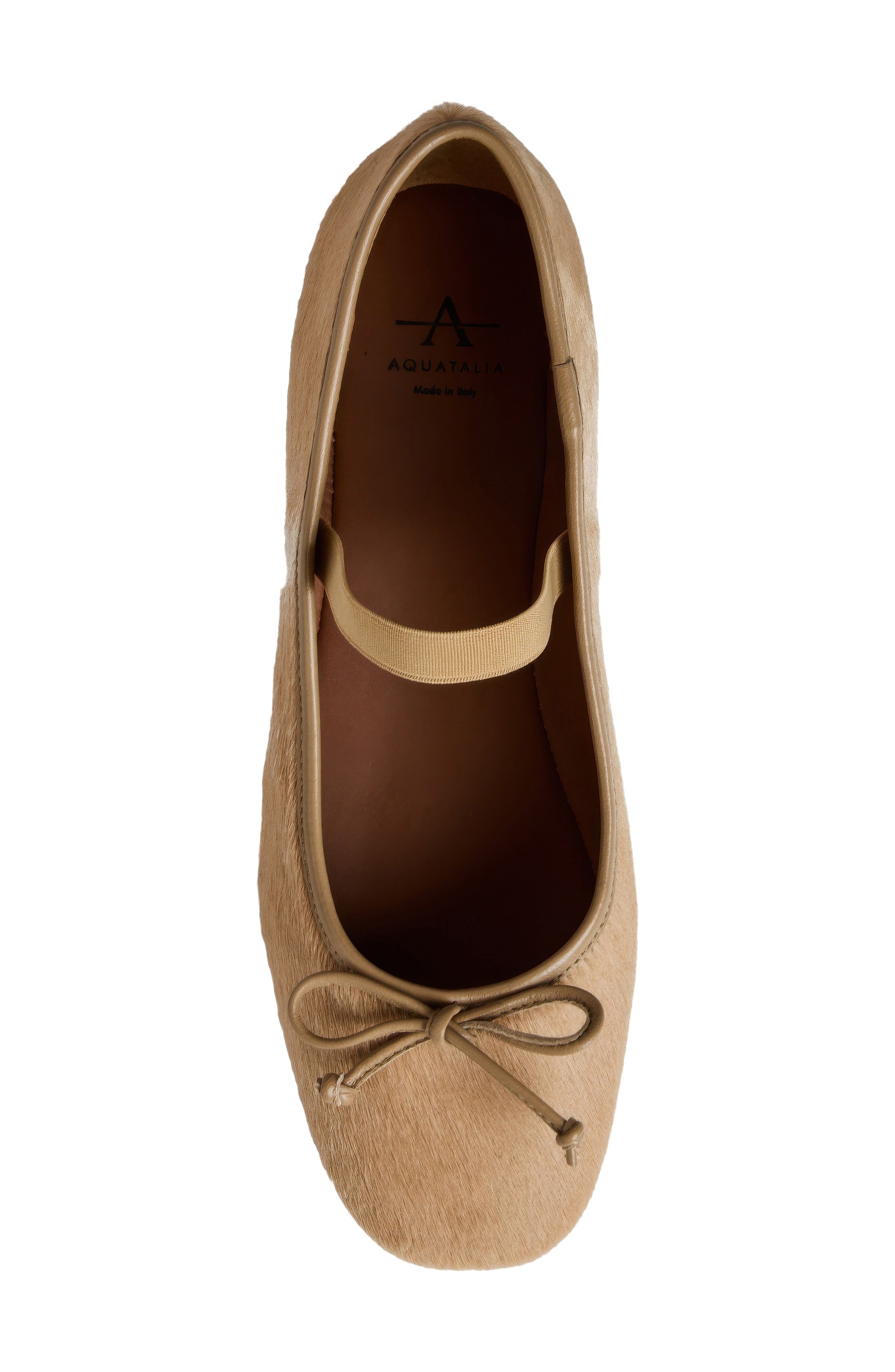 Carmella Waterproof Mary Jane Flat, Alternate, color, CARAMEL HAIRCALF