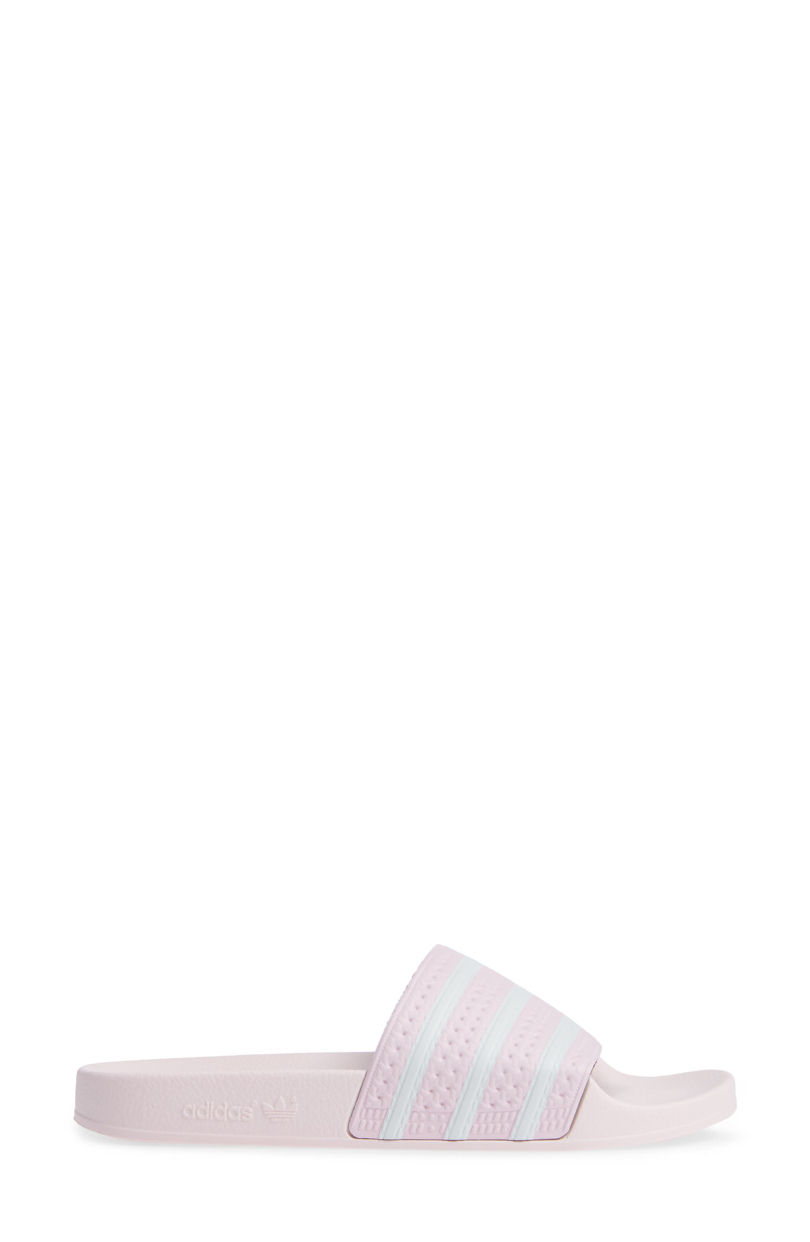 Adilette Slide Sandal, Alternate, color, CLEAR PINK