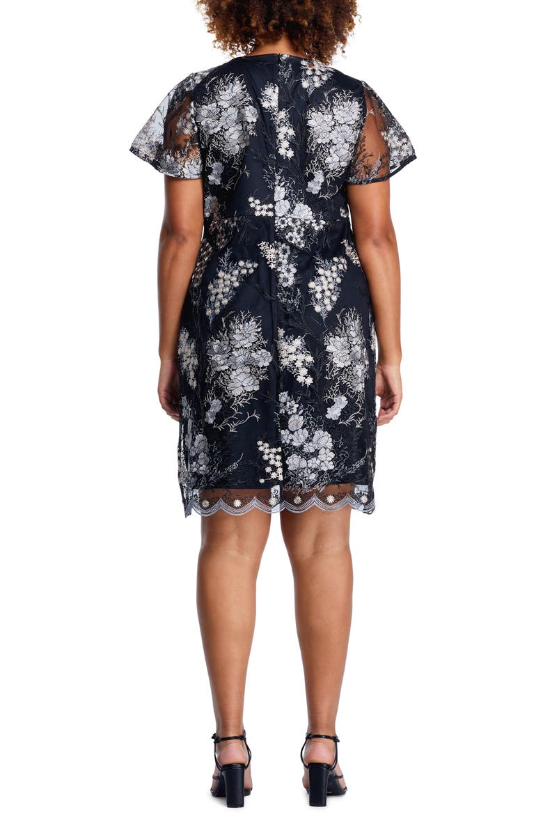 Estelle Anika Floral Embroidered Shift Dress, Alternate, color, Multi