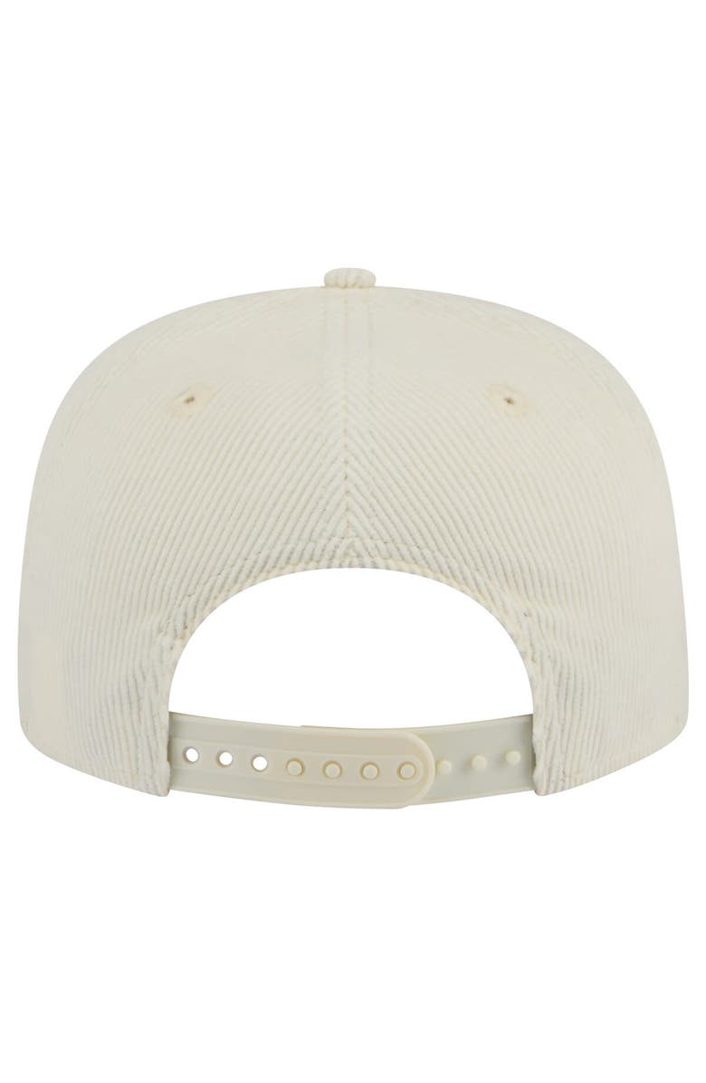 New Era Men's New Era Cream San Francisco Giants Throwback Bar Golfer Corduroy Snapback Hat, Alternate, color, 