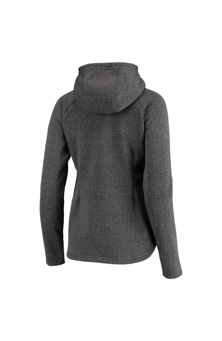 Columbia Women's Columbia Charcoal Texas Longhorns Darling Days Raglan Fleece Pullover Hoodie, Alternate, color, 