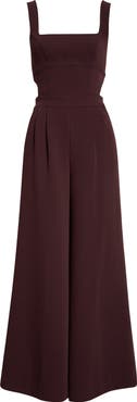 Reiss Dion Pleated Sleeveless Wide Leg Jumpsuit