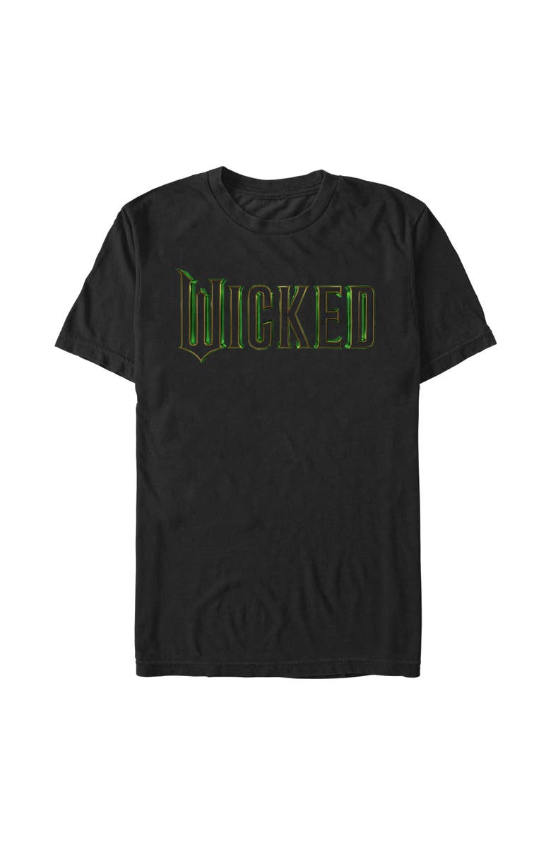 Wicked Men's Wicked Official Logo Graphic T-Shirt, Main, color, Black: Glow Logo