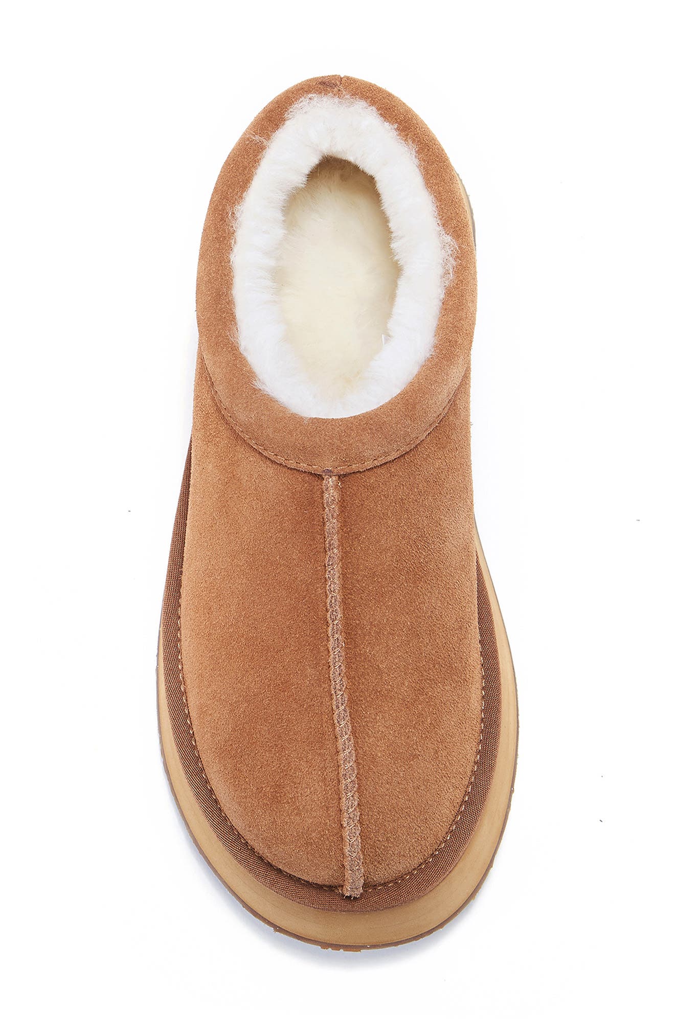 Australia Luxe Collective Outback Genuine Shearling Platform Slipper, Alternate, color, Chestnut