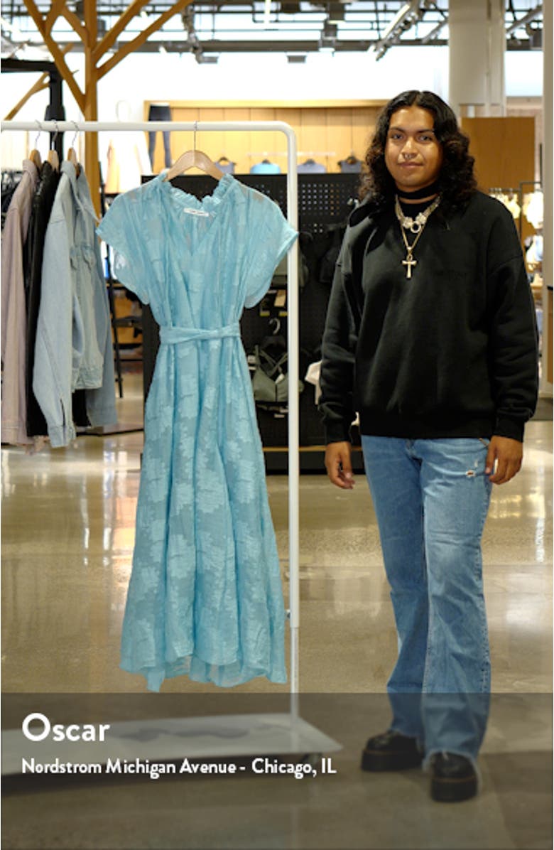 Karookh Cap Sleeve Tie Waist Dress, sales video thumbnail