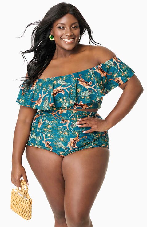 Plus Size Ruffled Ramona Swim Top