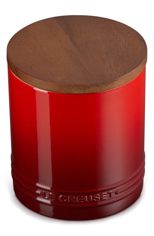 Le Creuset Signature Stoneware 1.2-quart Storage Canister In Cerise