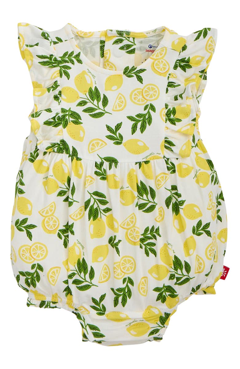 Magnetic Me Simply The Zest Stretch Modal Romper, Main, color, White