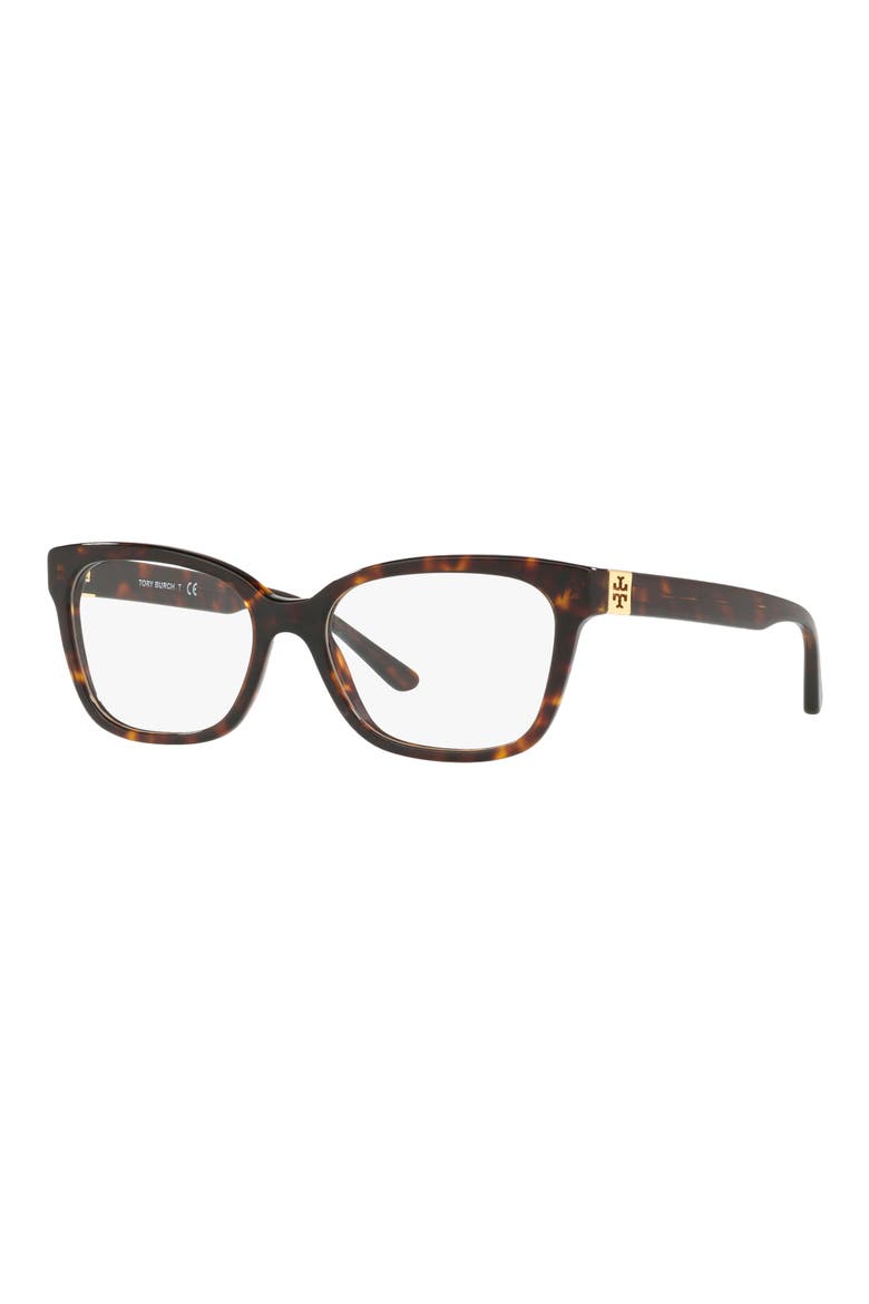 54mm Square Optical Glasses, Alternate, color, DARK TORTOISE
