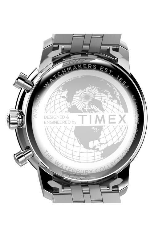 Timex Mens Green Tw2y23600 Waterbury Chronograph Stainless-steel Quartz Analog Watch In Green