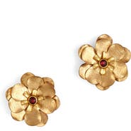 Deepa Gurnani Jemena Flower Stud Earrings