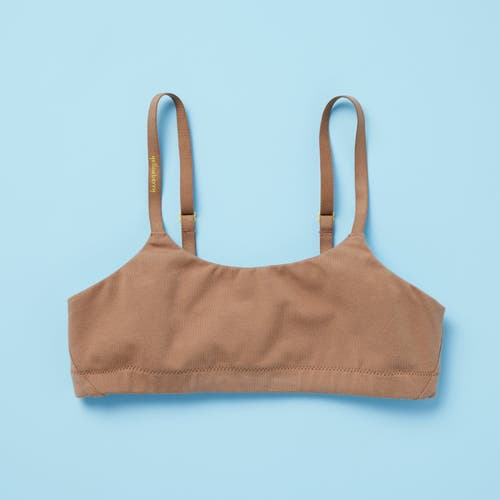 Yellowberry Pipit Pima Cotton Bra In Mocha