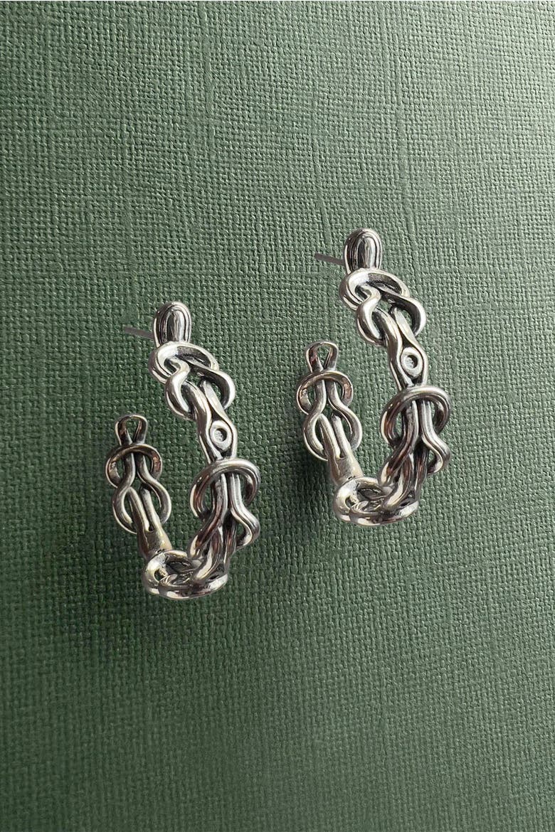 Hera Hoops, Alternate, color, Silver