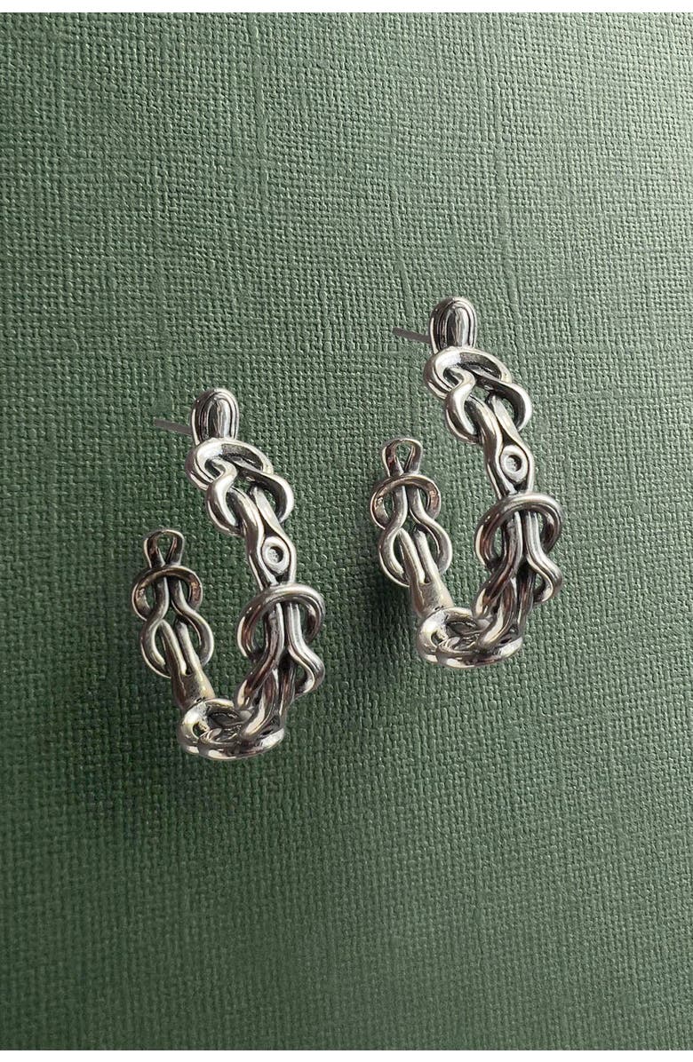 Astor & Orion Hera Hoops, Alternate, color, Silver