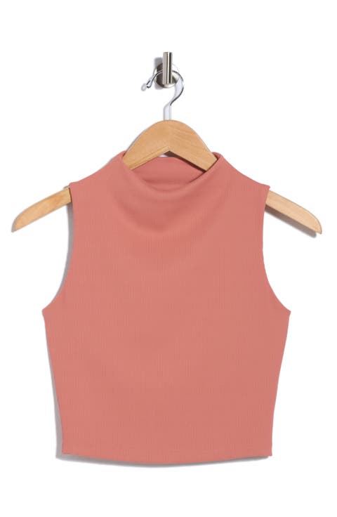 Limitless Mock Neck Crop Tank