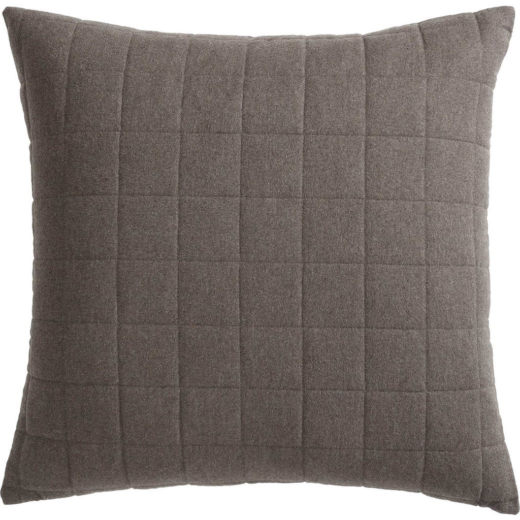 Calvin Klein Home Mélange Cotton Flannel Sham In Dark Brown