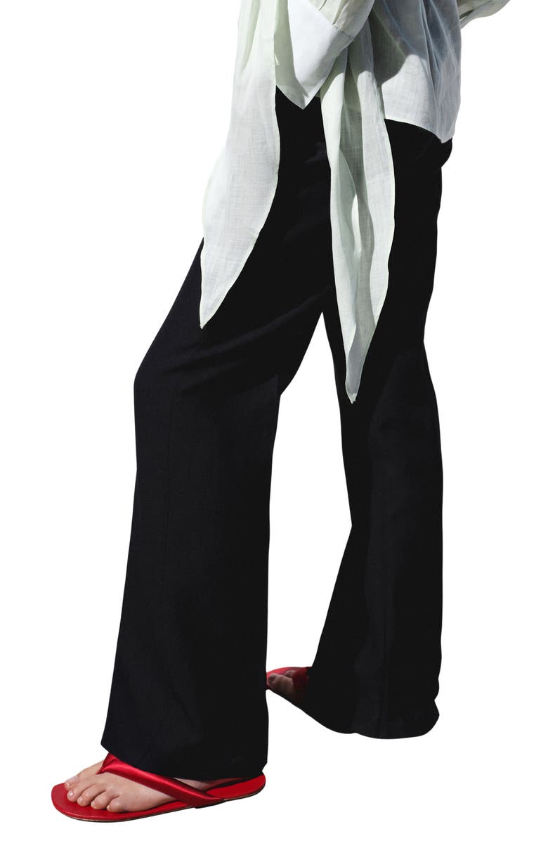 MANGO Straight Suit Pants, Alternate, color, Black