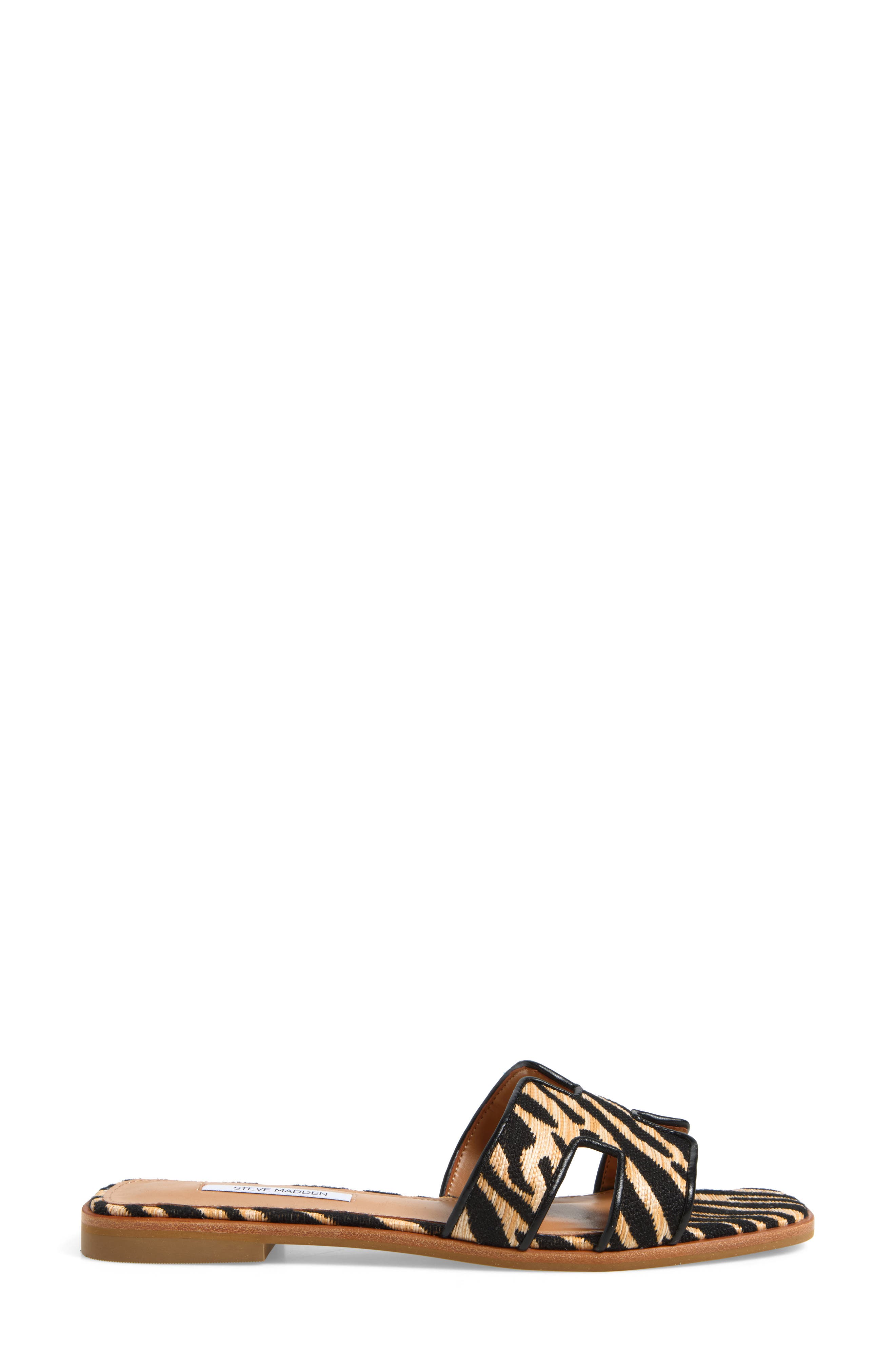 Hadyn Slide Sandal, Alternate, color, ZEBRA