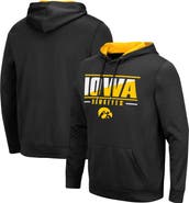 COLOSSEUM Men's Colosseum Black Iowa Hawkeyes Slash Stack 2.0 Pullover Hoodie