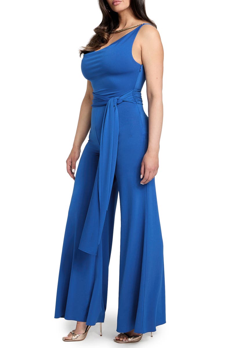Marciano Kiki Tie Waist Jumpsuit, Alternate, color, Infinity Galaxy