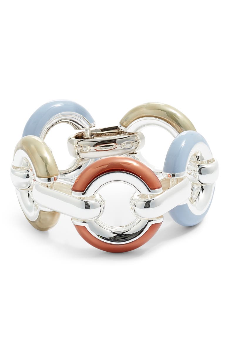 Tory Burch Donut Link Bracelet, Main, color, 