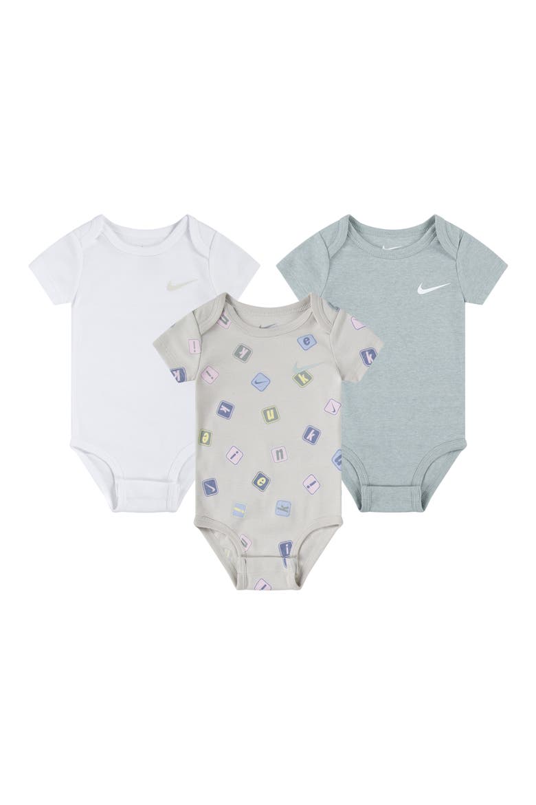 3-Pack Bodysuit, Main, color, LIGHT BONE