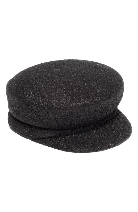 Sabrina Glitter Wool Fiddler Cap