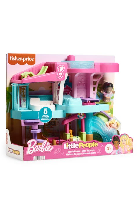 Barbie Beach House Playset with Figures & Accessories