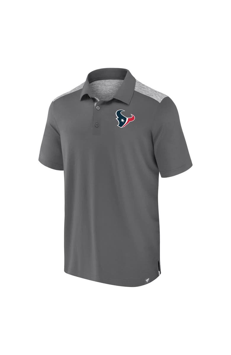 FANATICS Men's Fanatics Gray Houston Texans Long Shot Polo, Alternate, color, Gray