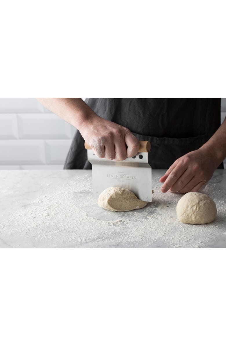 MASON CASH Innovative Kitchen Bench Scraper, 4-in-1 Dough Cutter with Herb Stripper, Alternate, color, Silver