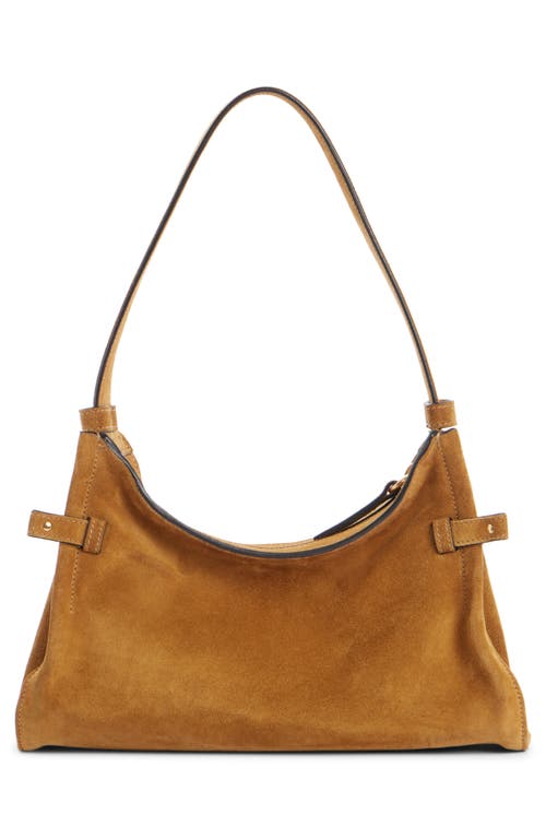 Chloé Charms Suede Hobo Bag In Brown