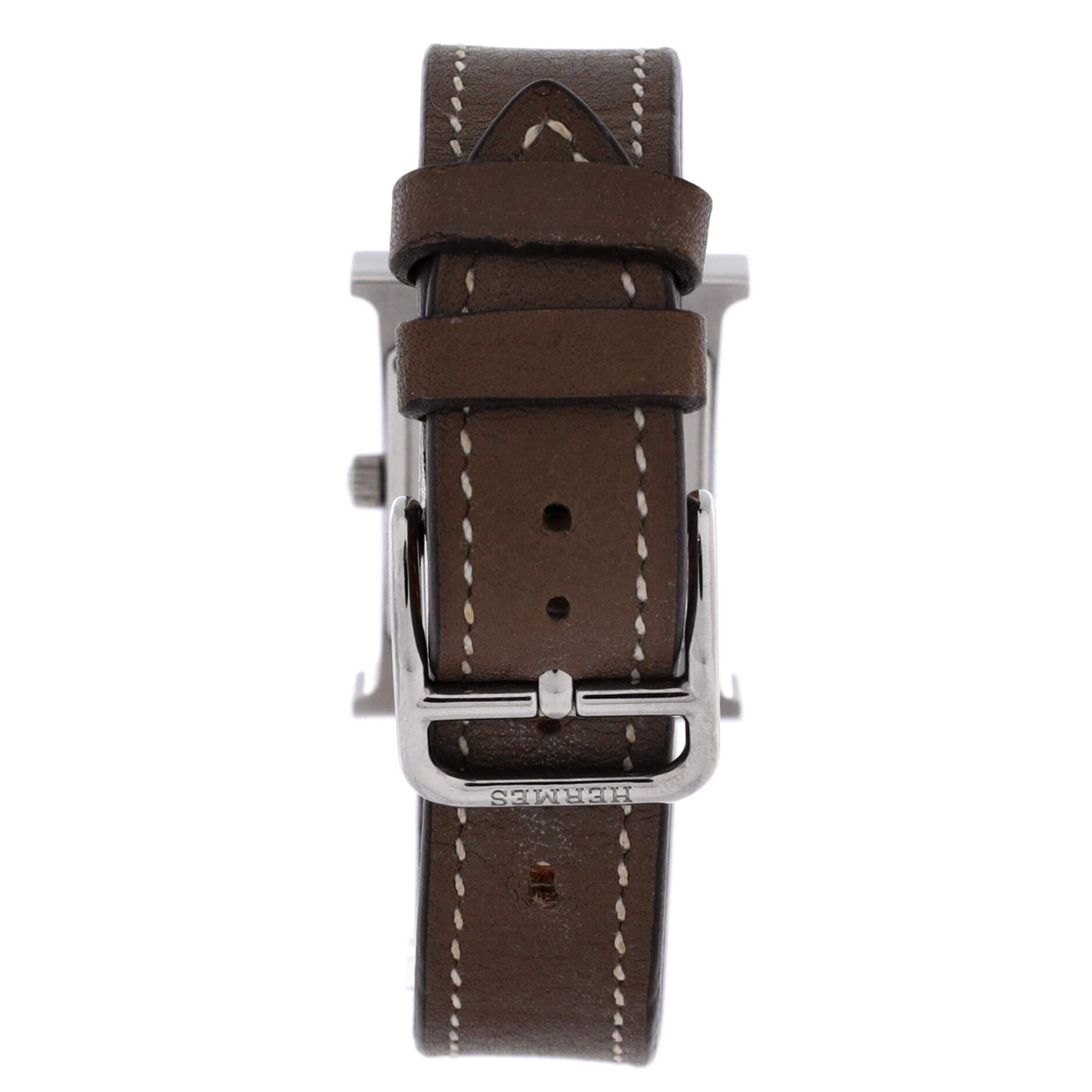 Heure H Quartz Watch Stainless Steel and Leather 21, Alternate, color, Gray