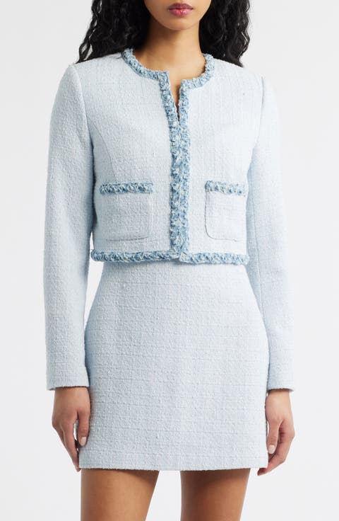 Novara Sleeveless Tweed Minidress