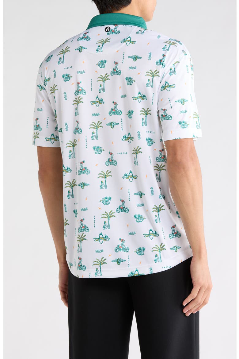 Wild Short Sleeve Polo, Alternate, color, WHITE