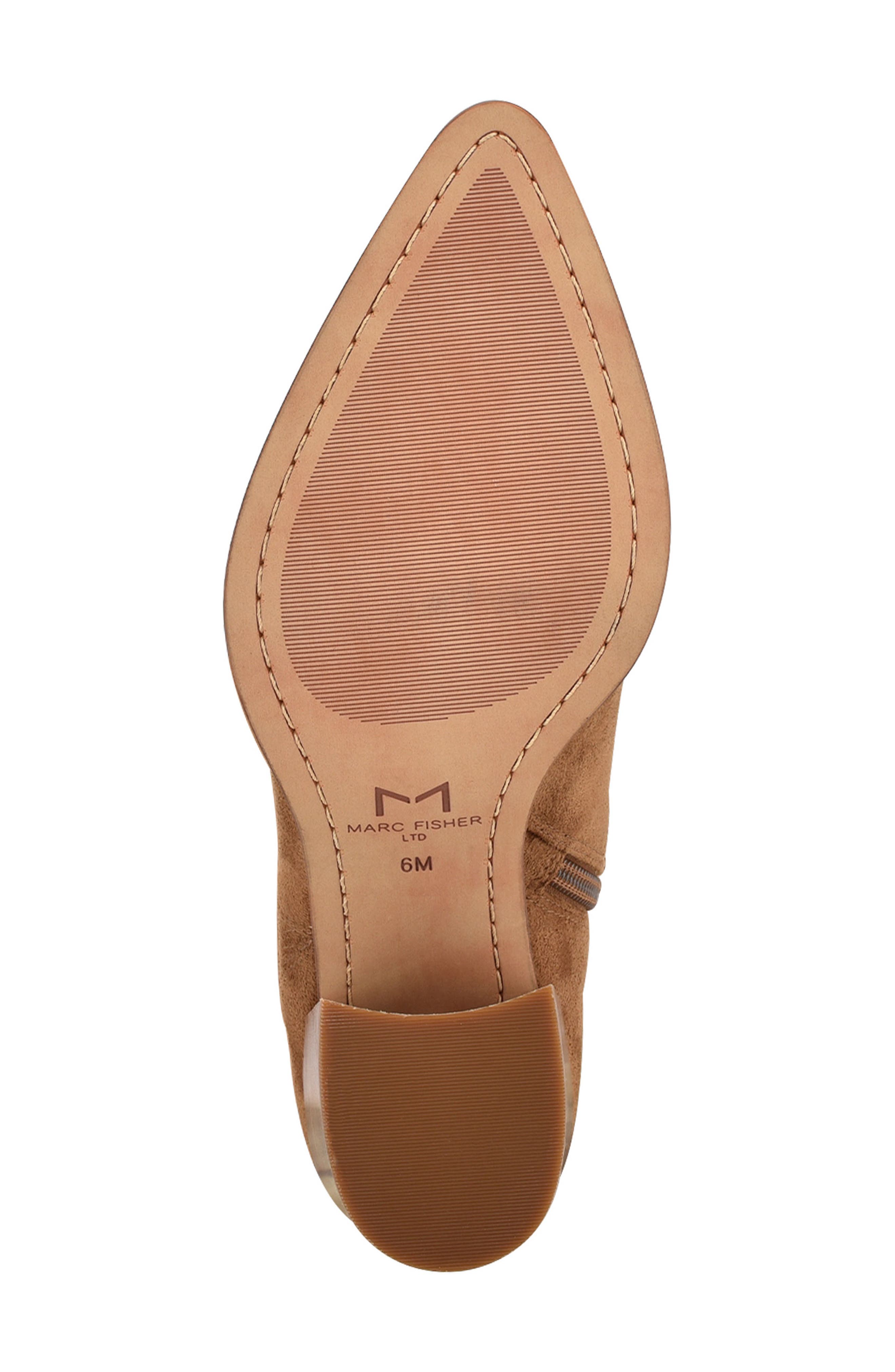 Comara Over the Knee Pointed Toe Boot, Alternate, color, LIGHT COGNAC SUEDE