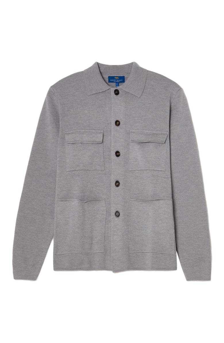 Robert Talbott Landon Sweater Jacket, Alternate, color, Light Gray