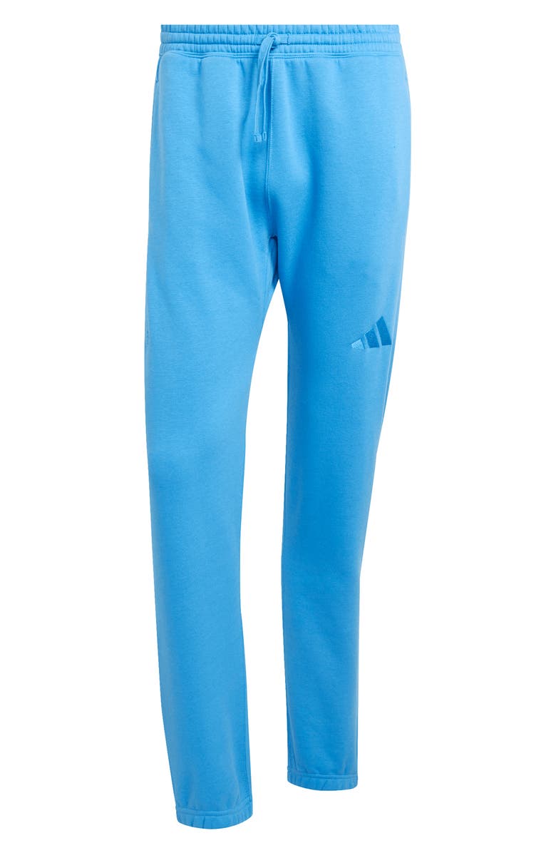 adidas ALL SZN Fleece Regular Tapered Pants, Alternate, color, Ray Blue