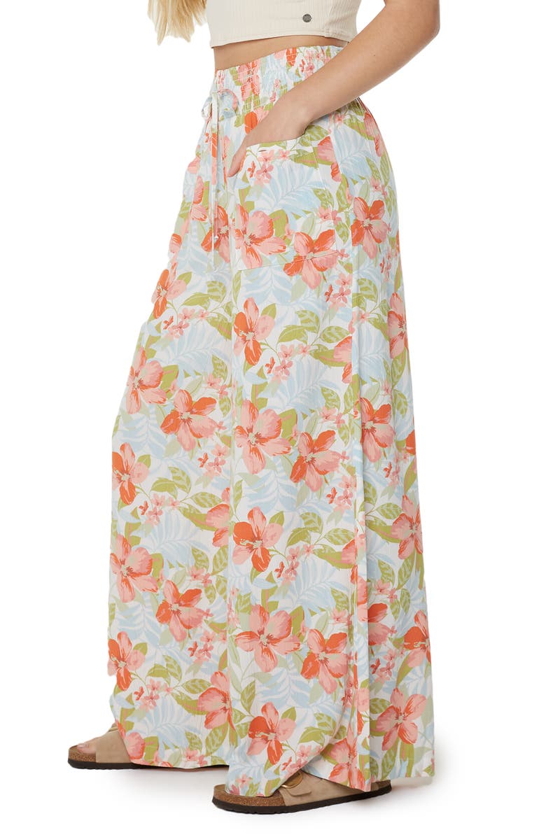 Roxy Sunset Daze Wide Leg Pants, Alternate, color, Tigerlily Secret Beach Print