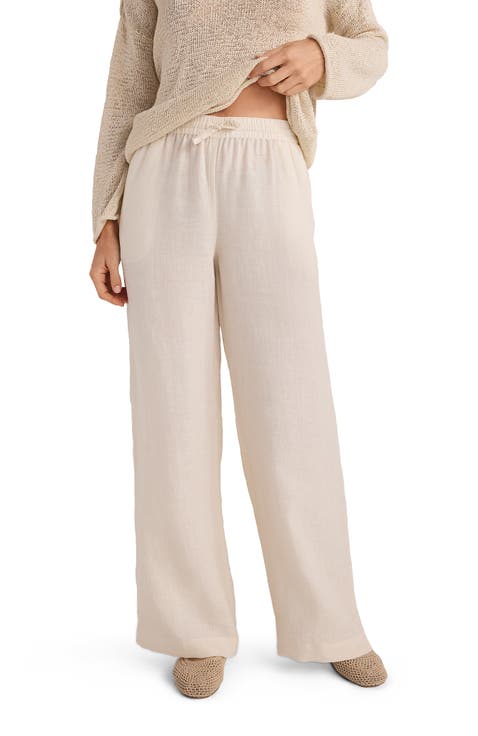 Linen Wide Leg Pants