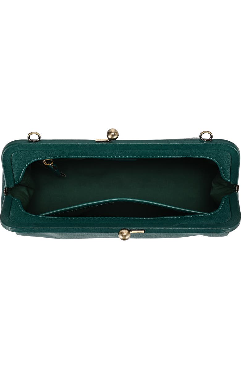OLD TREND Iris Genuine Leather Vintage Frame Crossbody Bag, Alternate, color, Teal