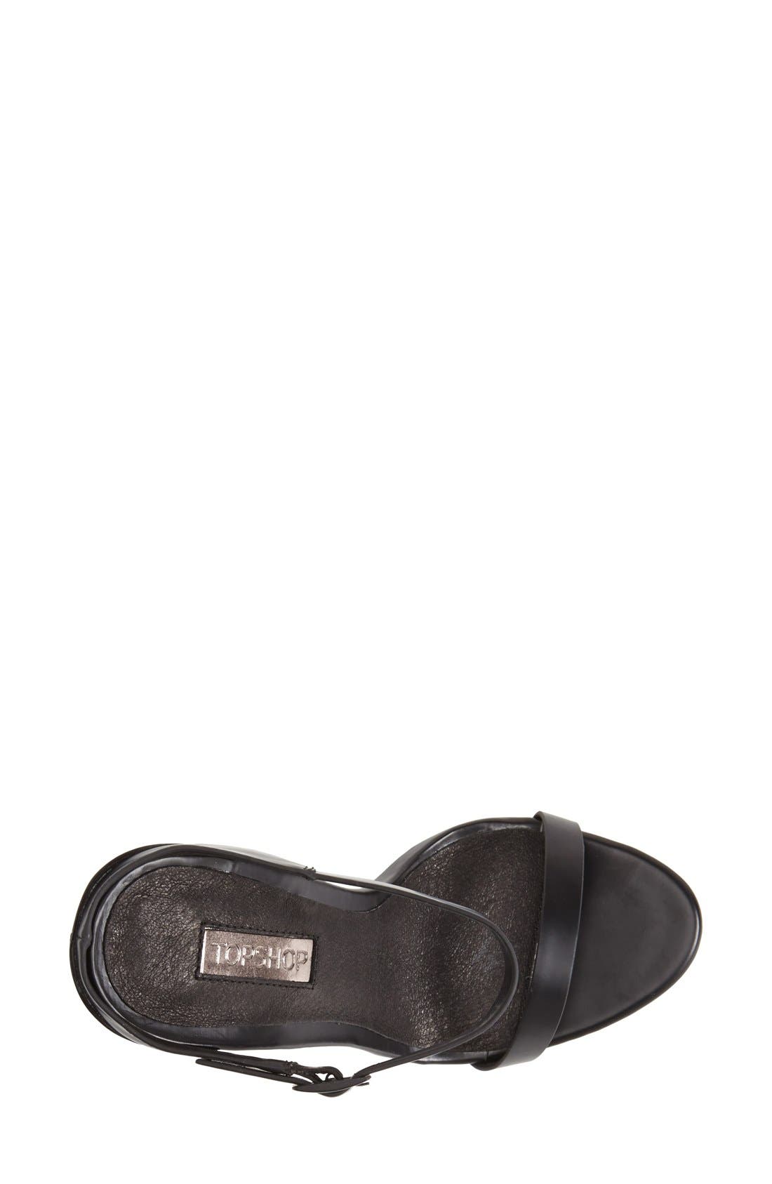 Topshop 'Rapture' Sandal, Alternate, color, 