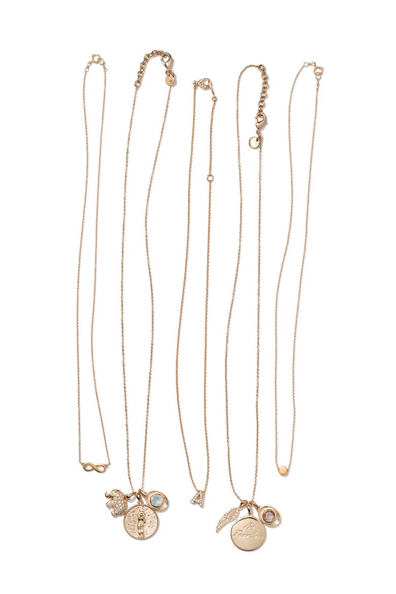 'Reminder - The Circle' Pendant Necklace, Alternate, color, CIRCLE- GOLD DIPPED