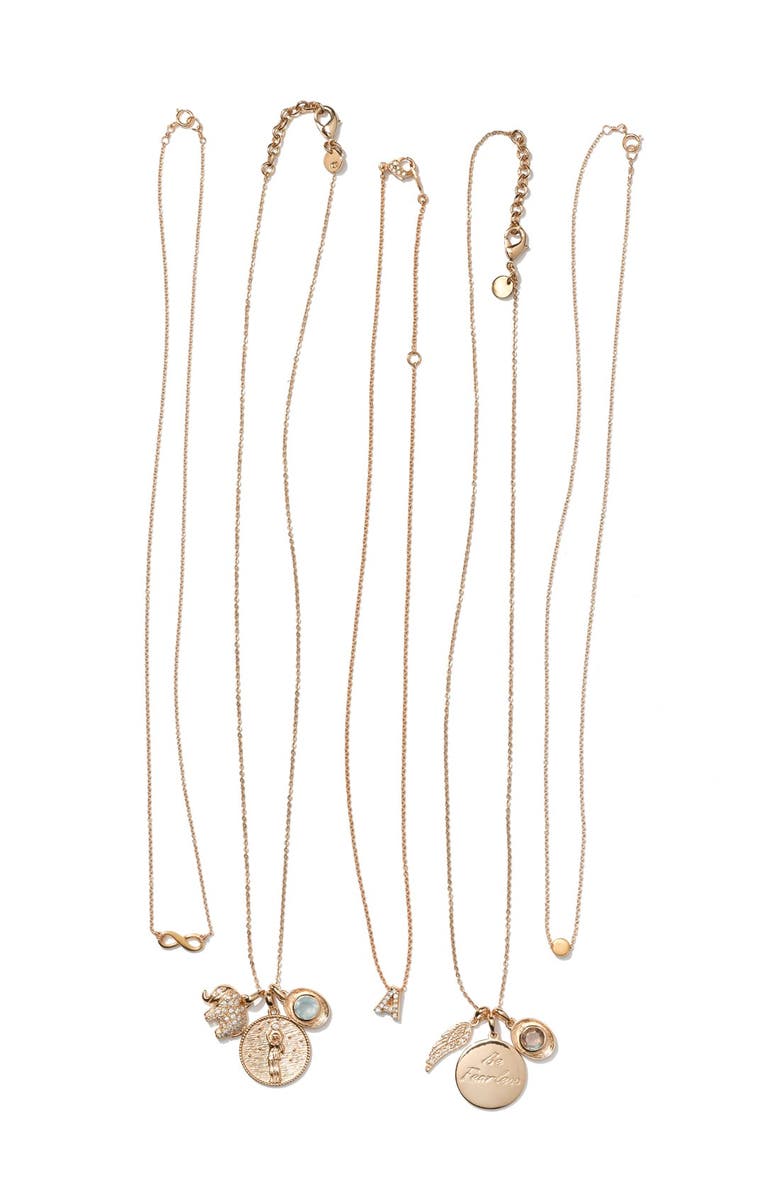 Dogeared 'Reminder - The Circle' Pendant Necklace, Alternate, color, 