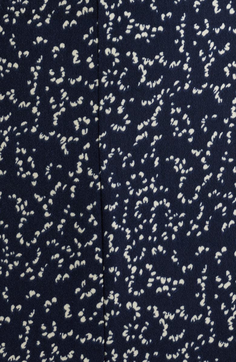 Bobeau Trim Inset Wide Leg Pants, Alternate, color, Navy/ Ivory