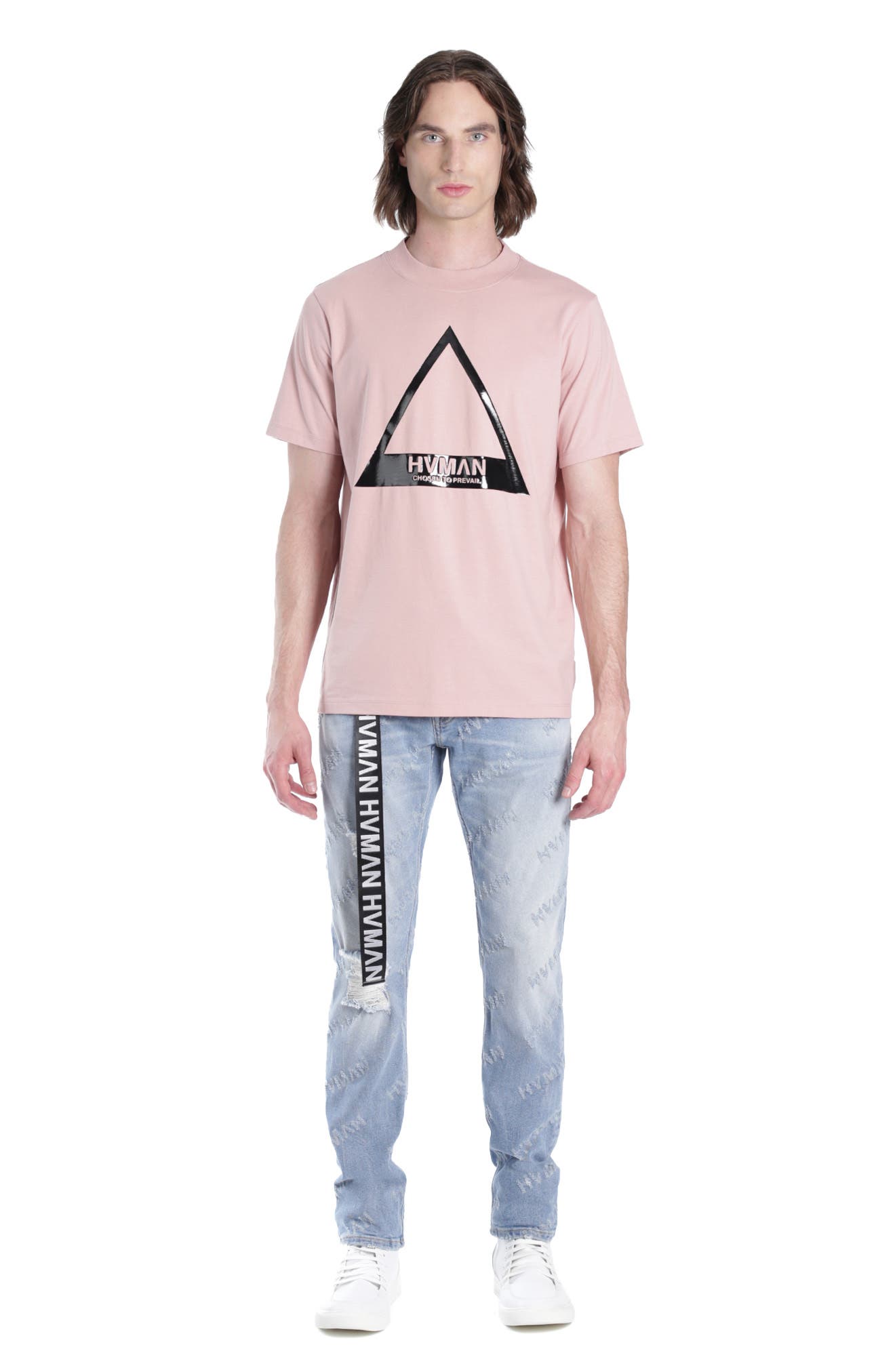 HVMAN Triangle Cotton Logo Graphic Tee (Men) | Nordstrom