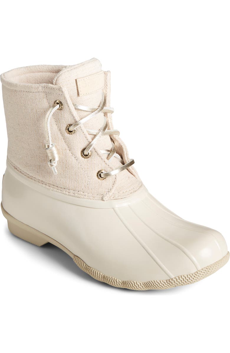 Sperry Saltwater Sparkle Water Resistant Duck Boot, Main, color,